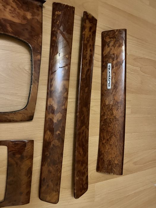 Komplet dekorów 2 DIN Audi A6 C5 drewno, S6 Quattro listwy