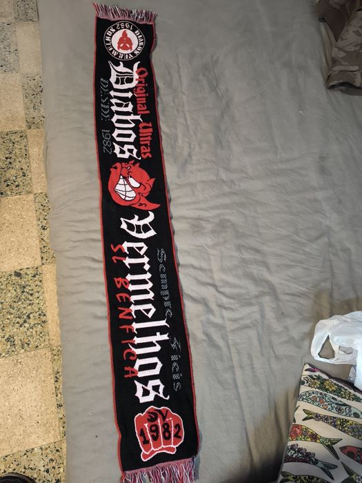 Cachecol diabos vermelhos Benfica futebol