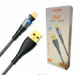 Kabel USB – Lightning Quick Sync z diodą LED 2.4A szary 1m