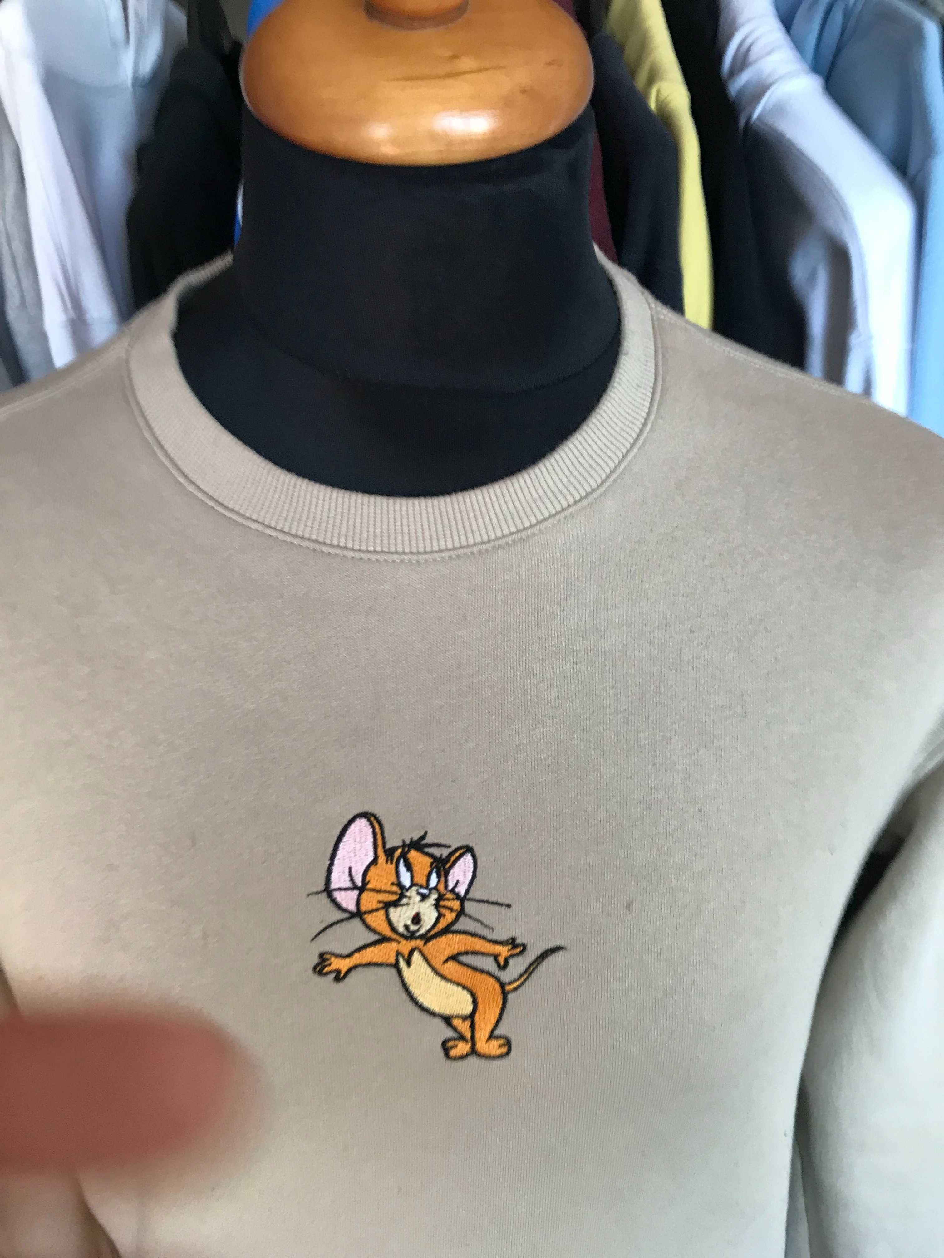 Bluza crewneck H&M Tom and Jerry rom. S