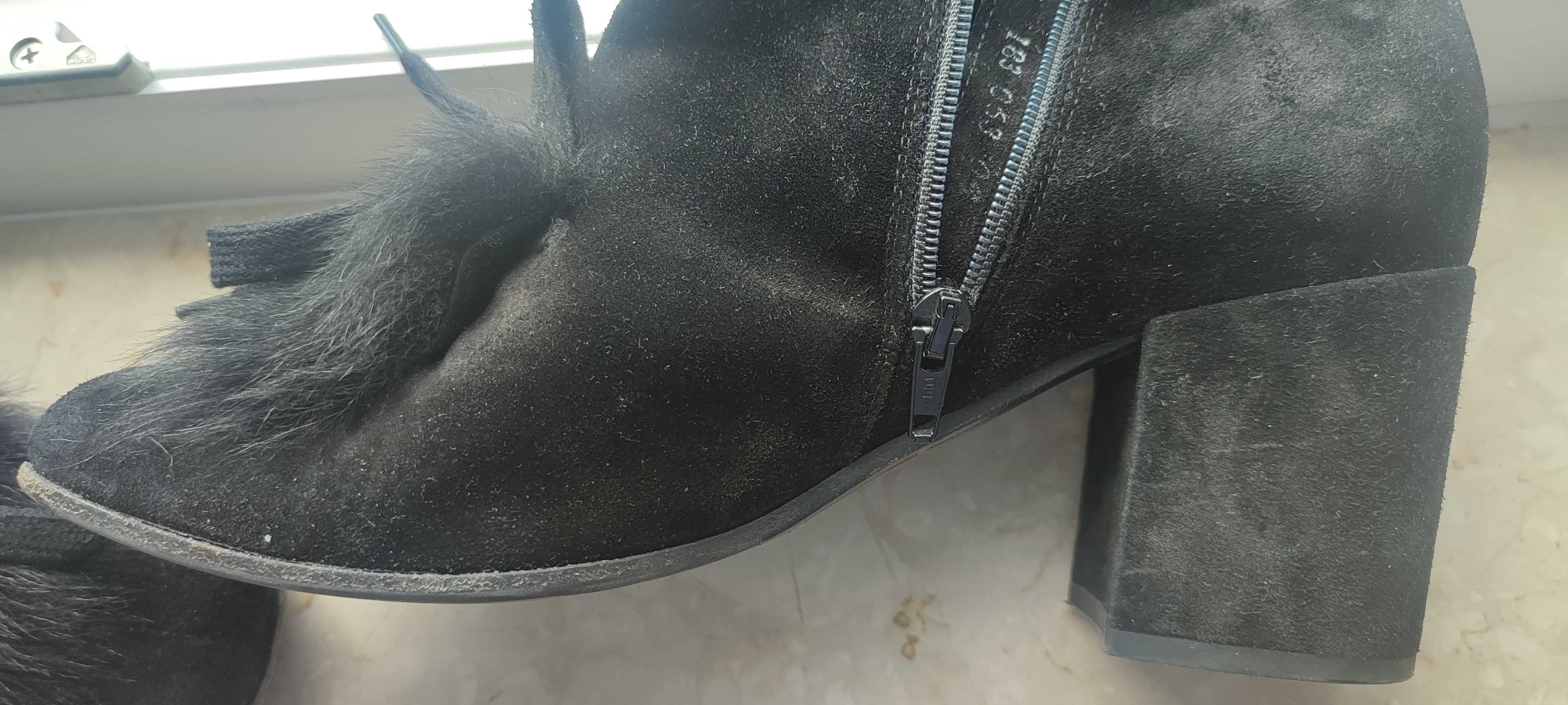 Kennel + Schmenger RUBY Botki antracite Czarne! Cen. KAT 1129pln