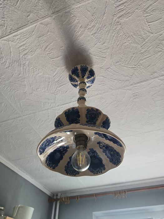 Zestaw fajans Włocławek+ żyrandol