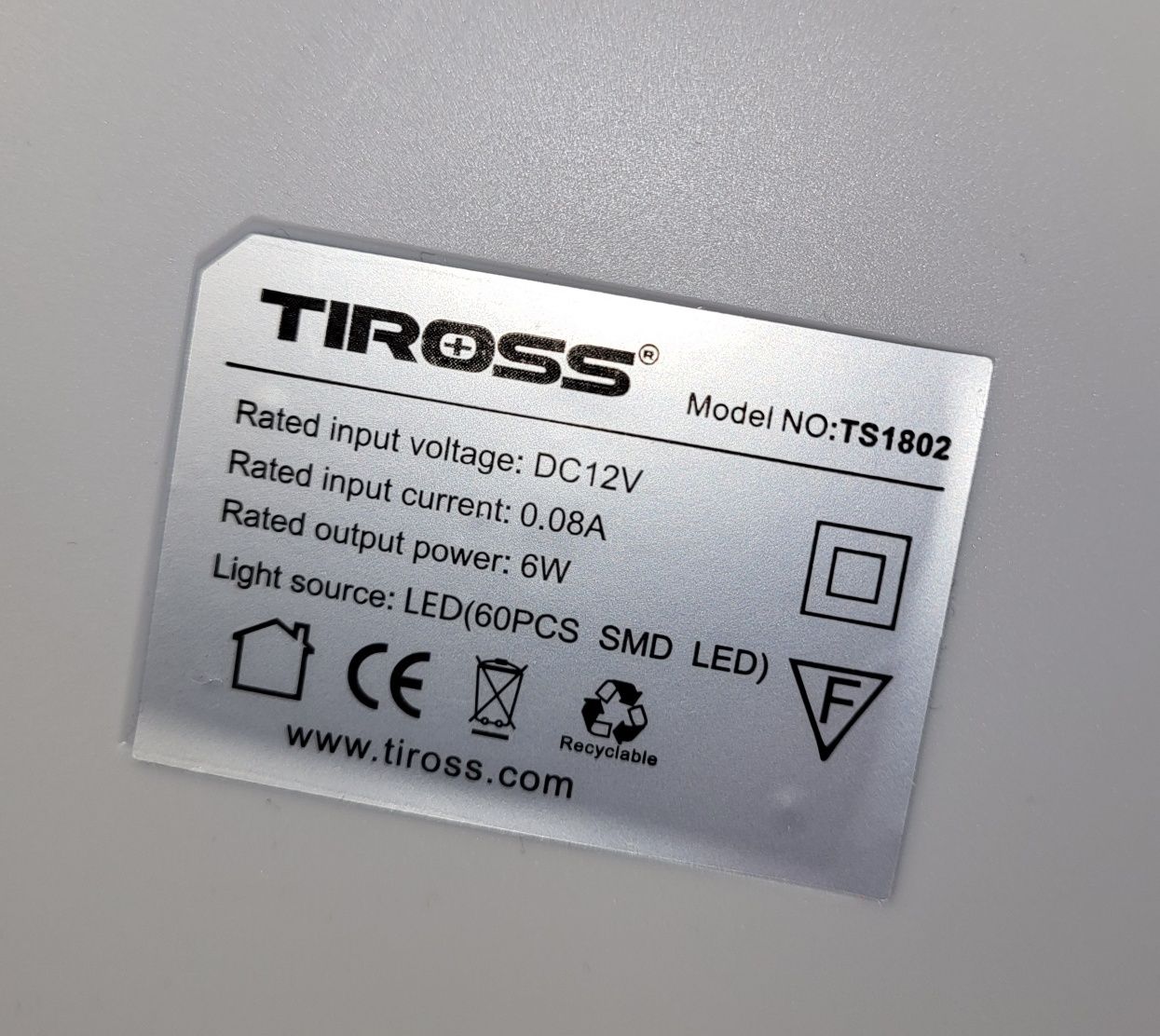 Lampka biurkowa Tiross TS 1802 biała