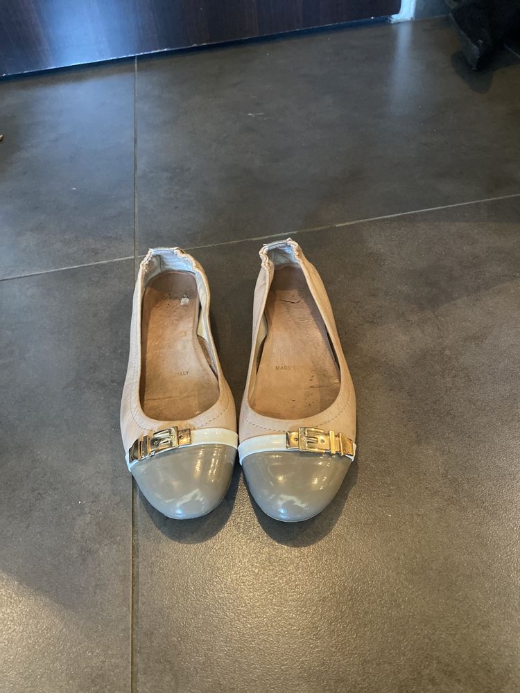 Baleriny ze skory buty botki 24,9