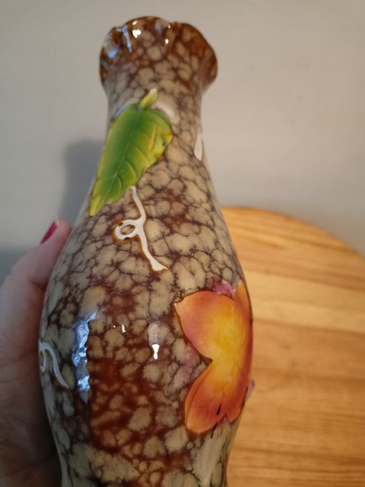 Wazon dekoracyjny szkliwiony