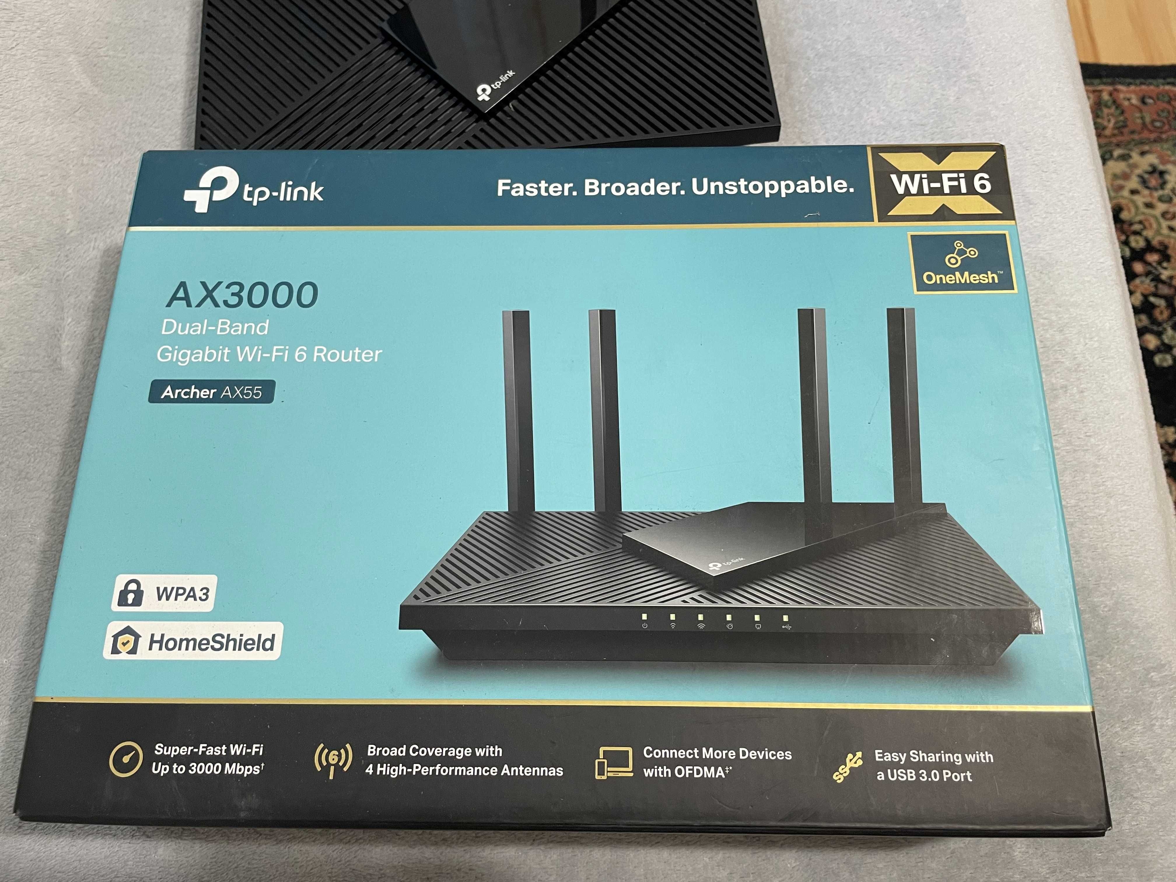Router WIFI 6 TP-LINK Archer AX55 802.11ax 2.4/5 Ghz DualBand