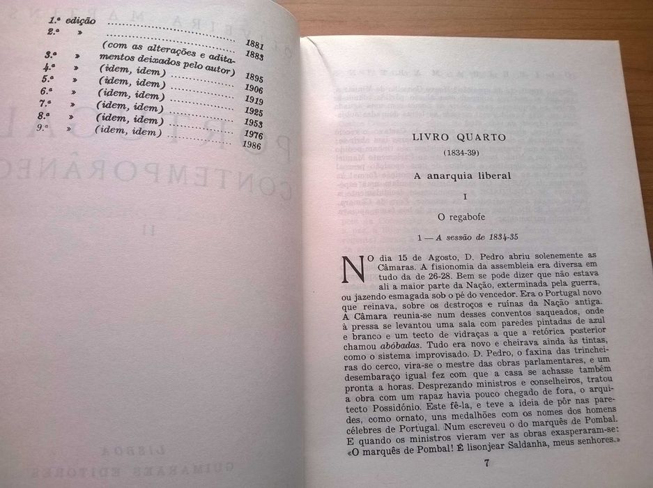 Portugal Contemporâneo (2 vols.) - Oliveira Martins