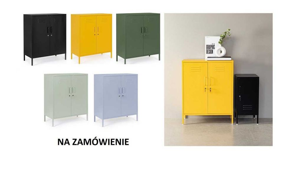 Komoda metalowa szafka na kluczyk Cambridge 40x80x101,5cm Bizzotto