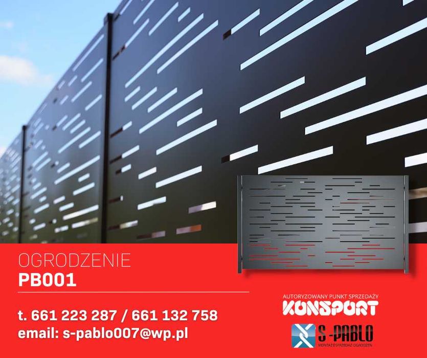 OGRODZENIA frontowe/posesyjne KONSPORT