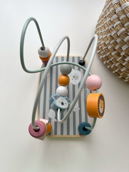 Дитячий пальчиковий лабіринт Viga Toys PolarB, сортер намистинки