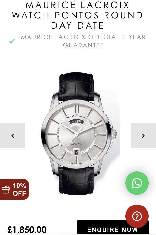 Maurice Lacroix Pontos Day Date Automatic, PT6158