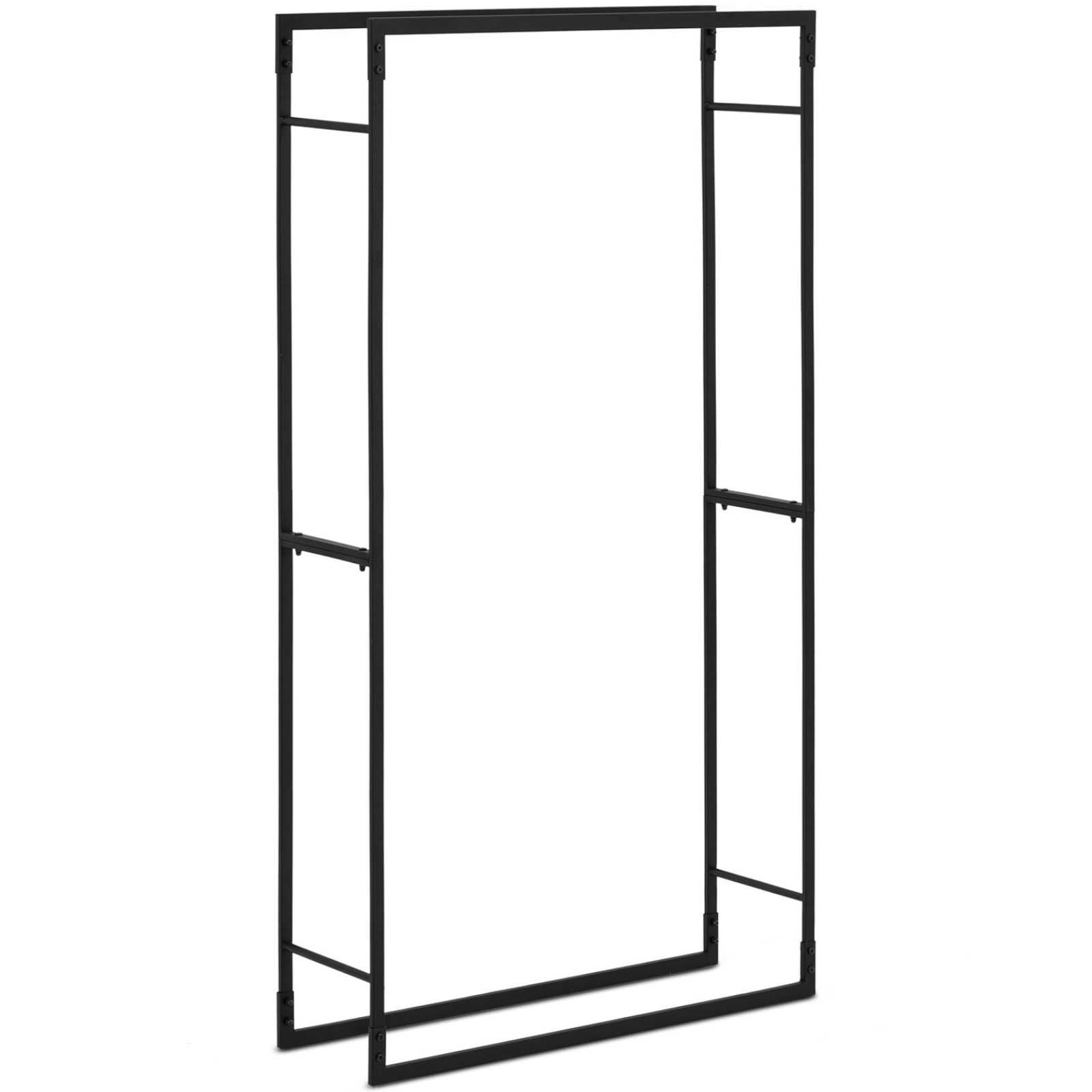 Stojak na drewno kominkowe metalowy  LOFT do 40 kg 80 x 25 x 150 cm