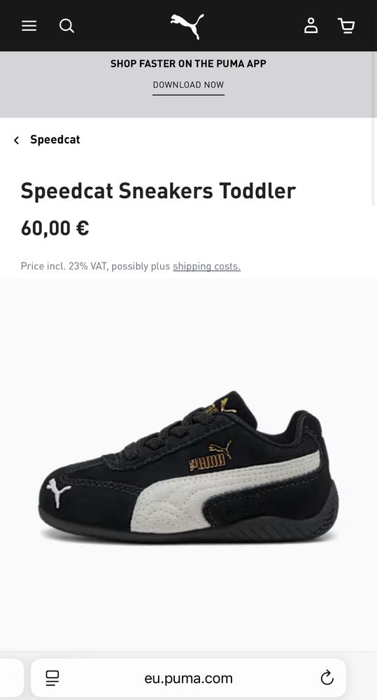 Puma Speedcat para bebé
