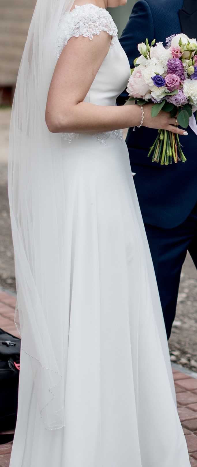 Suknia ślubna ivory rozmiar M-XL