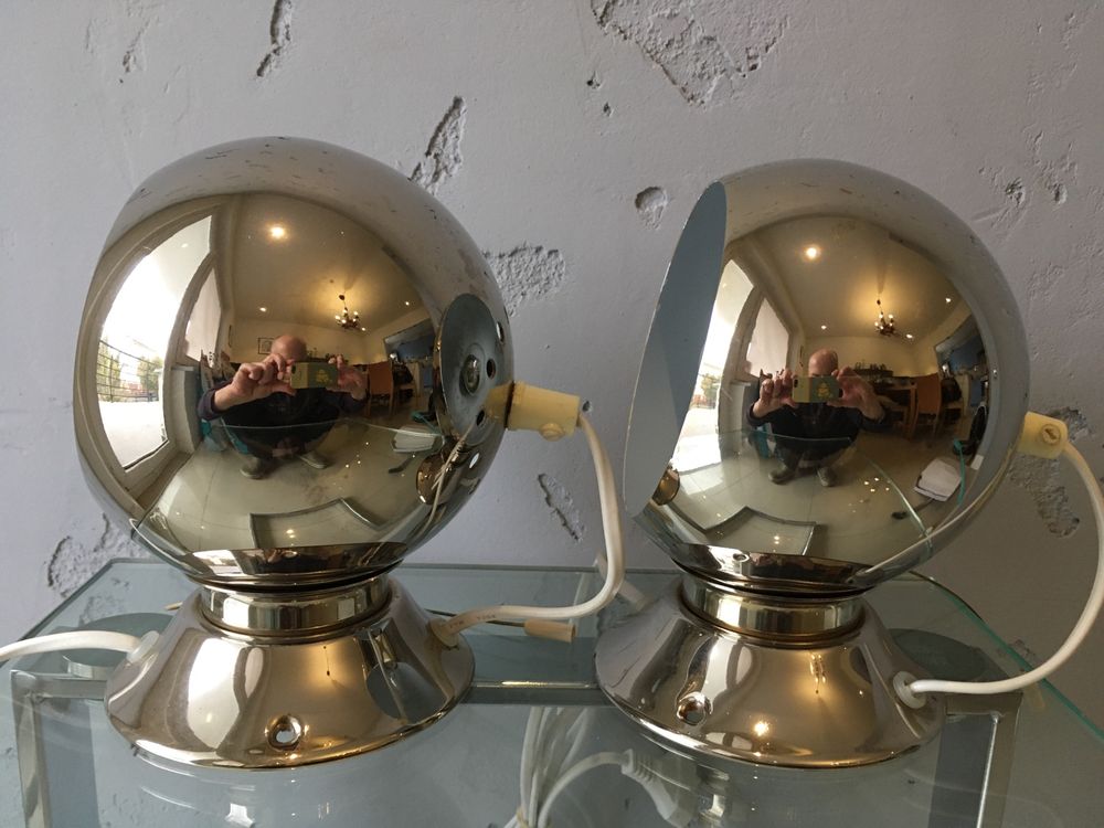 Abo Randers lampy Space Age Eye Ball design vintage lata 60