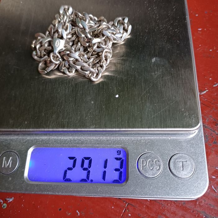 Srebrna bizuteria,lancuszek.