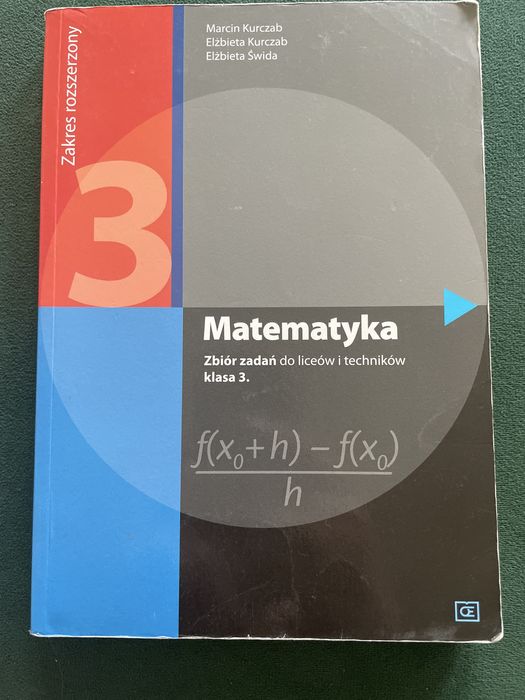 Matematyka  Zbiór zadań - zakres rozszeżony 3 Kurczab