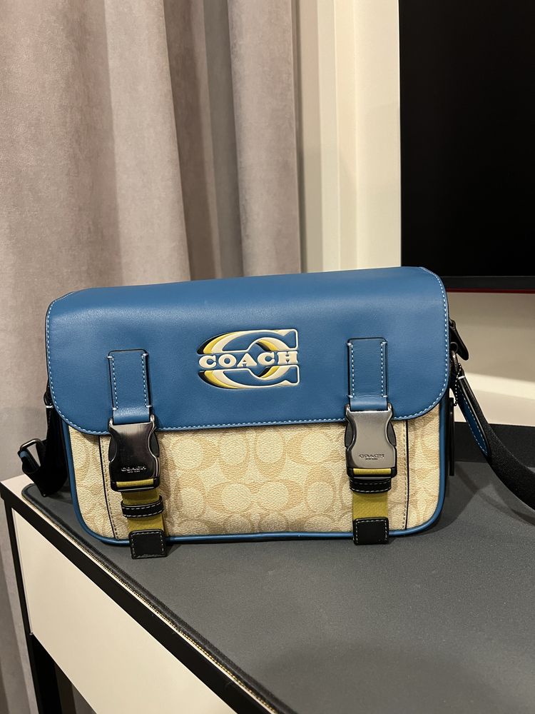 Сумка Coach Track Crossbody In Colorblock Мужская