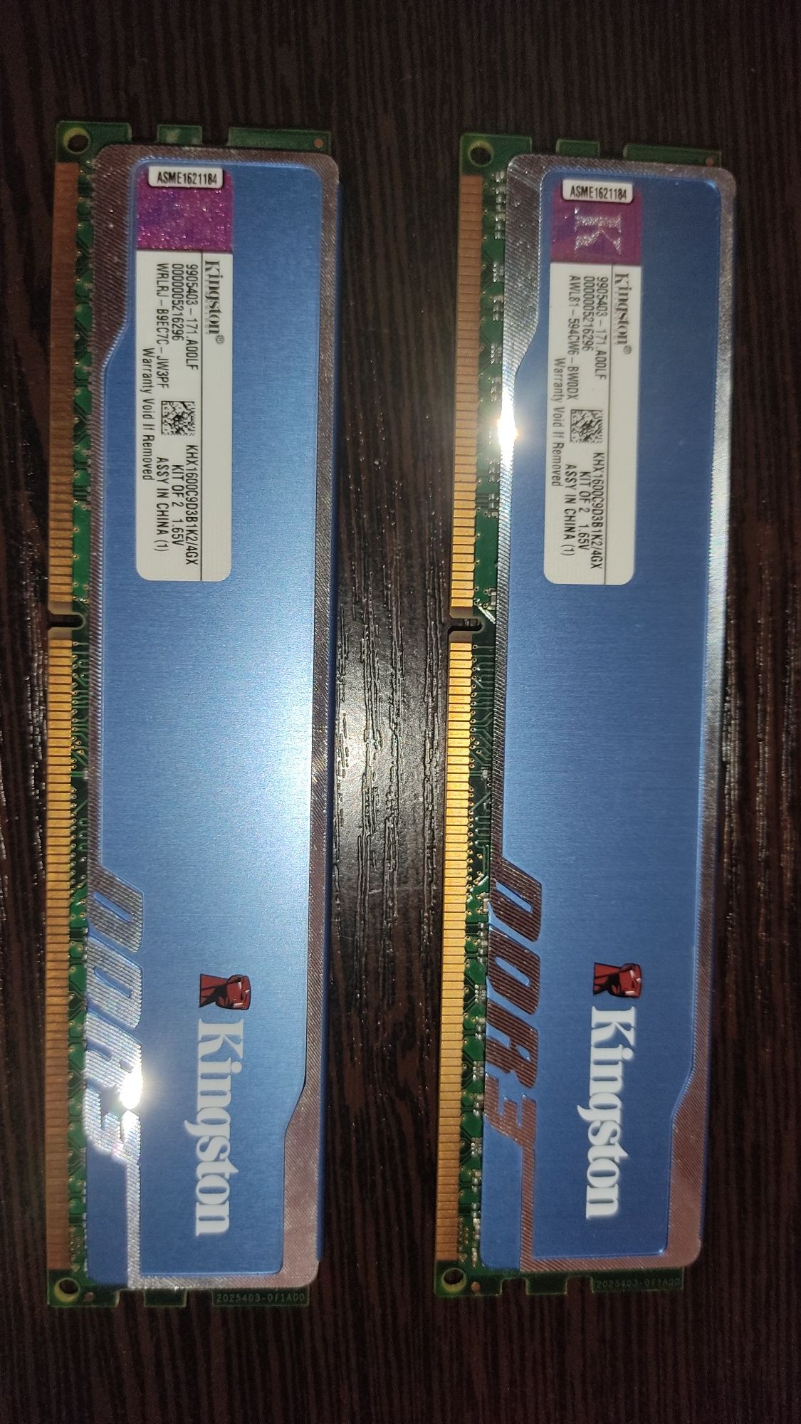 Kingston DDR3-1600 4096MB (Kit of 2x2048) оперативна пам'ять память