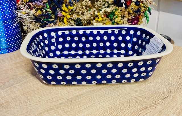 Ceramika Bolesławiec. Zapiekanka 25 cm kropka II (14100)