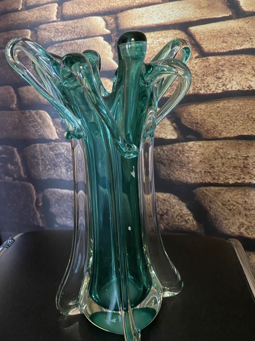 Вазы. Цветное стекло. Гутное стекло. Распродажа