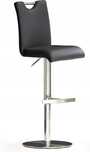 Hoker Mca Furniture Czarny 116 Cm Skóra Naturalna