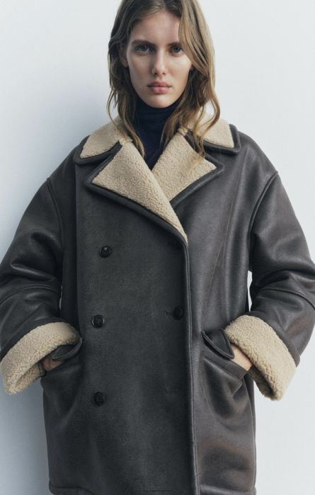 Стильна та тепла дублянка ZARA