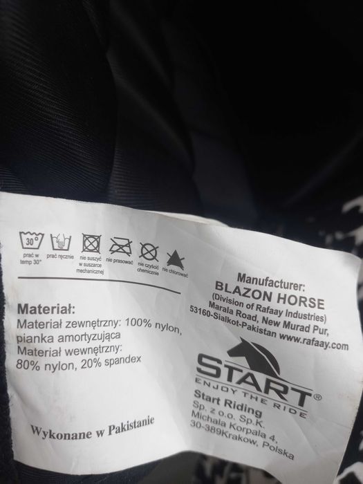 Kamizelka ochronna do jazdy konnej firmy Start