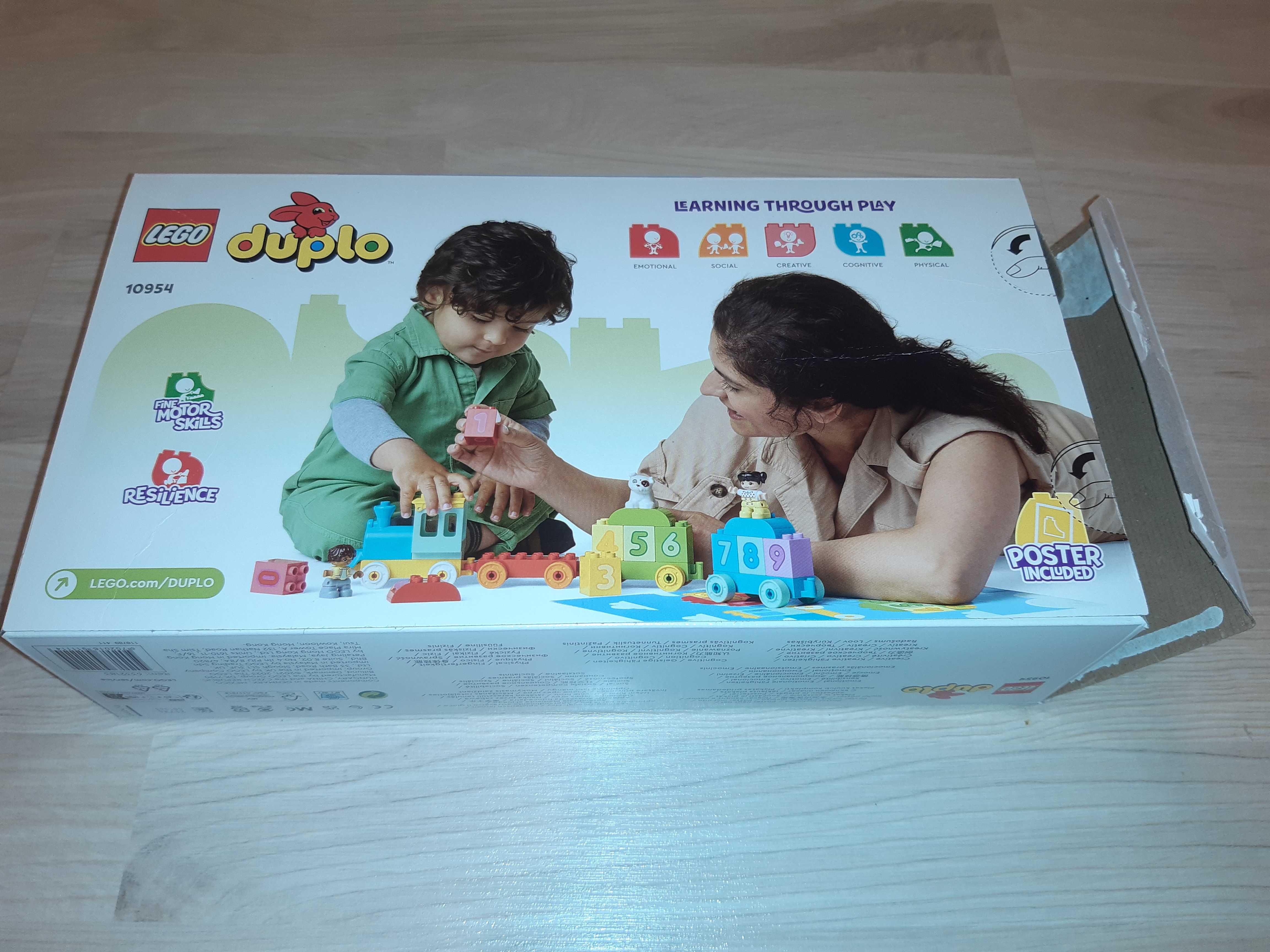 Puste pudełko Lego Duplo + instrukcja zestaw 10954 Number Train