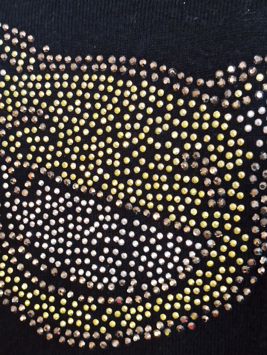 Sg Sweter z krótkim rękawem z dżetami nietoperz 34 , 36 , XS  , S orgi