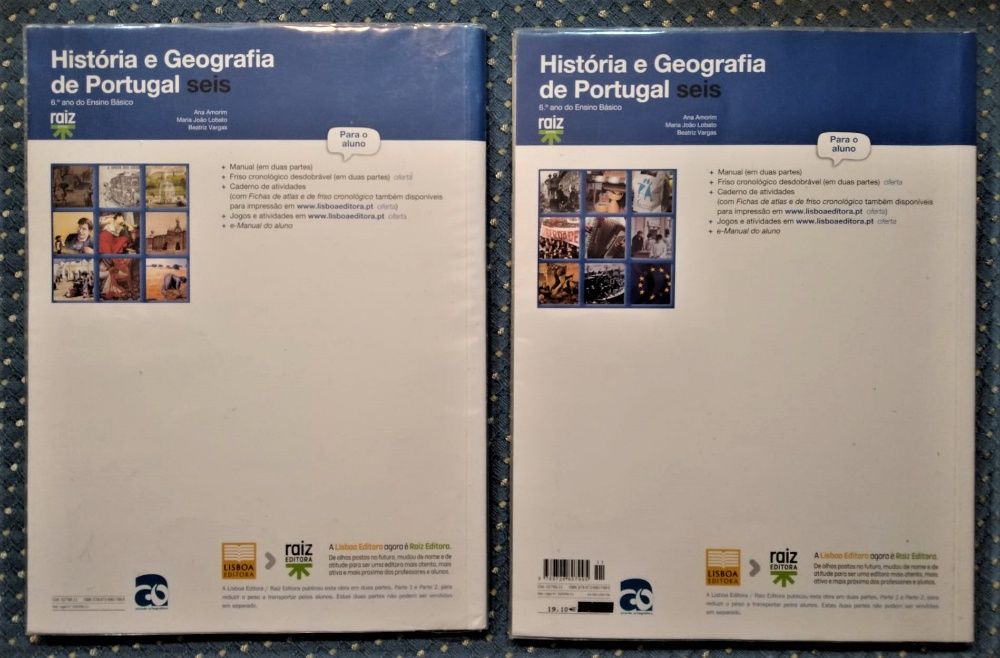 "História e Geografia de Portugal 6ºAno" Manual (Partes 1/2)+e-Manual