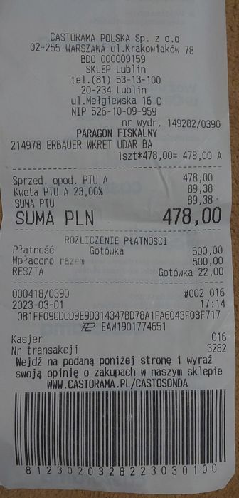 NOWA!~Wkrętarka bezszczotkowa udarowa Erbauer SILNA 120Nm Makita