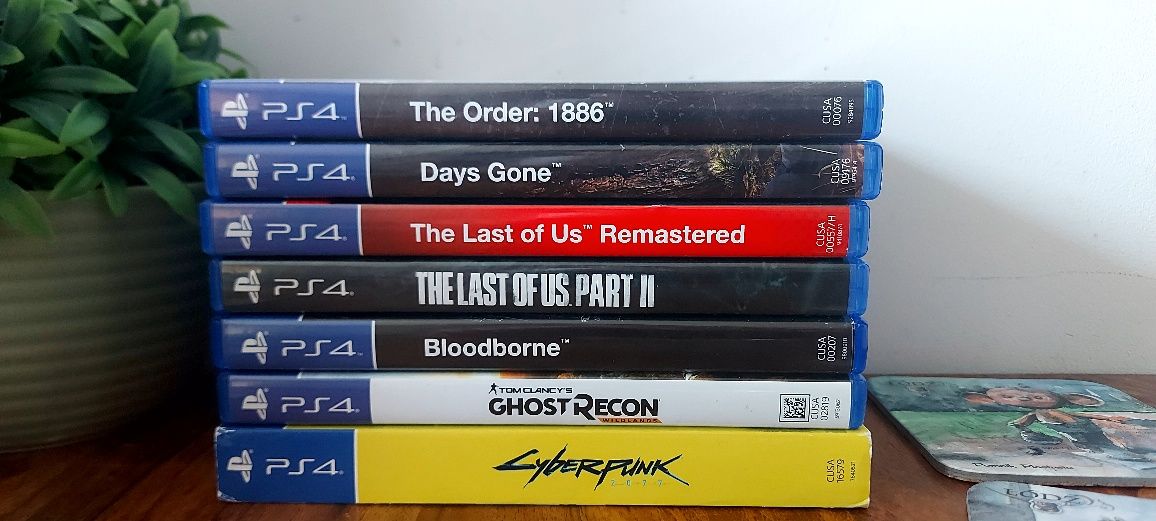 the Order 1866, the Last of Us, Cyberpunk 2077, Days gone. Bloodborne