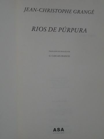 Rios de Púrpura de Jean-Christophe Grangé