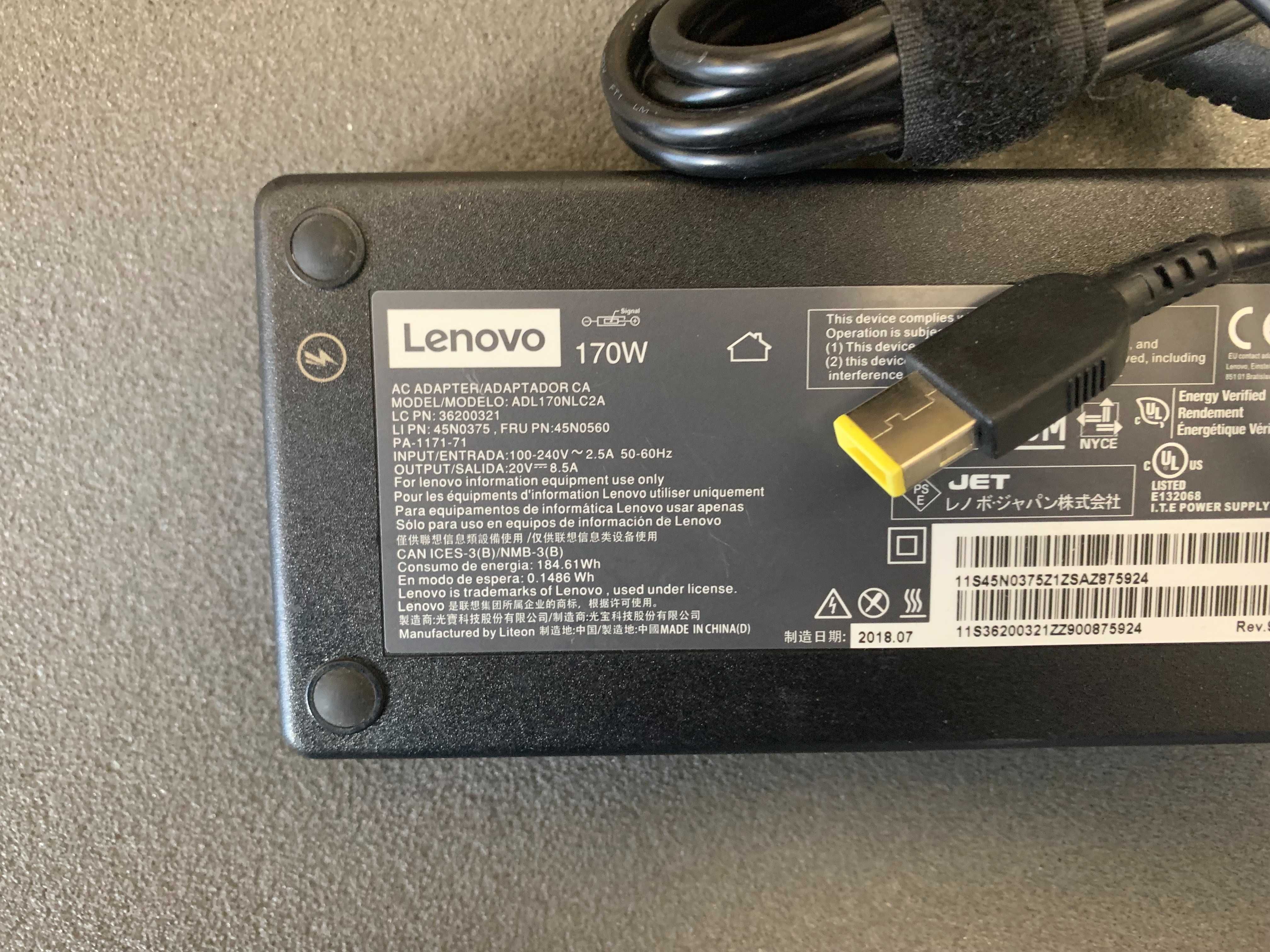 Lenovo USB+pin 45W 65W 90W Square 170W 230W БЖ зарядка ОРИГІНАЛ