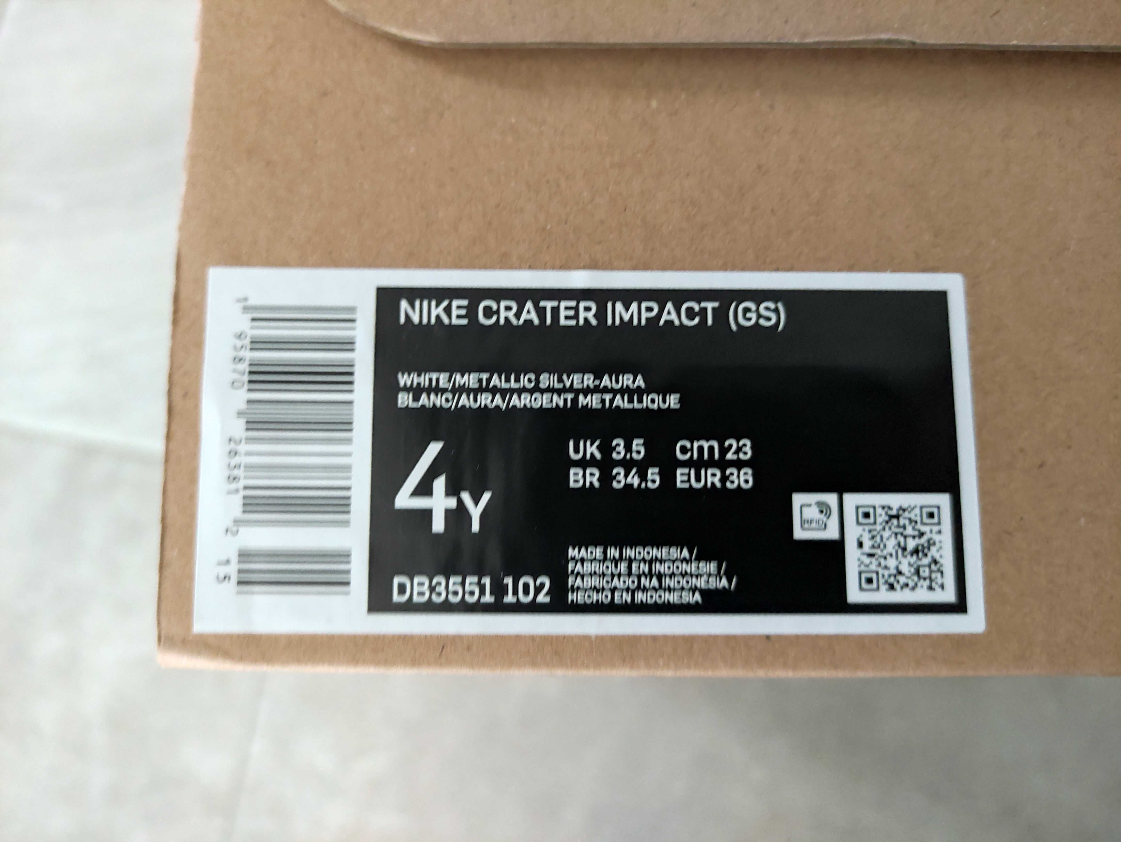 Sneakersy trampki dziecięce Nike Crater Impact Unisex  36