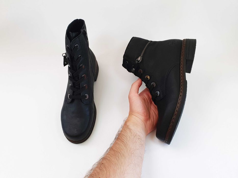 Женские ботинки Rieker 40 25.5-26 см 8.5 US черные