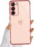 Plecki do Samsung Galaxy S23 5G, Etui z Różowe serce, Eleganckie case