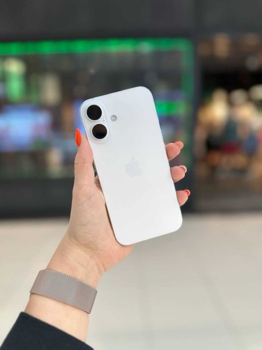 OKAZJA/iPhone 16 128 GB white/Gwarancja 24 msc/PROMENADA