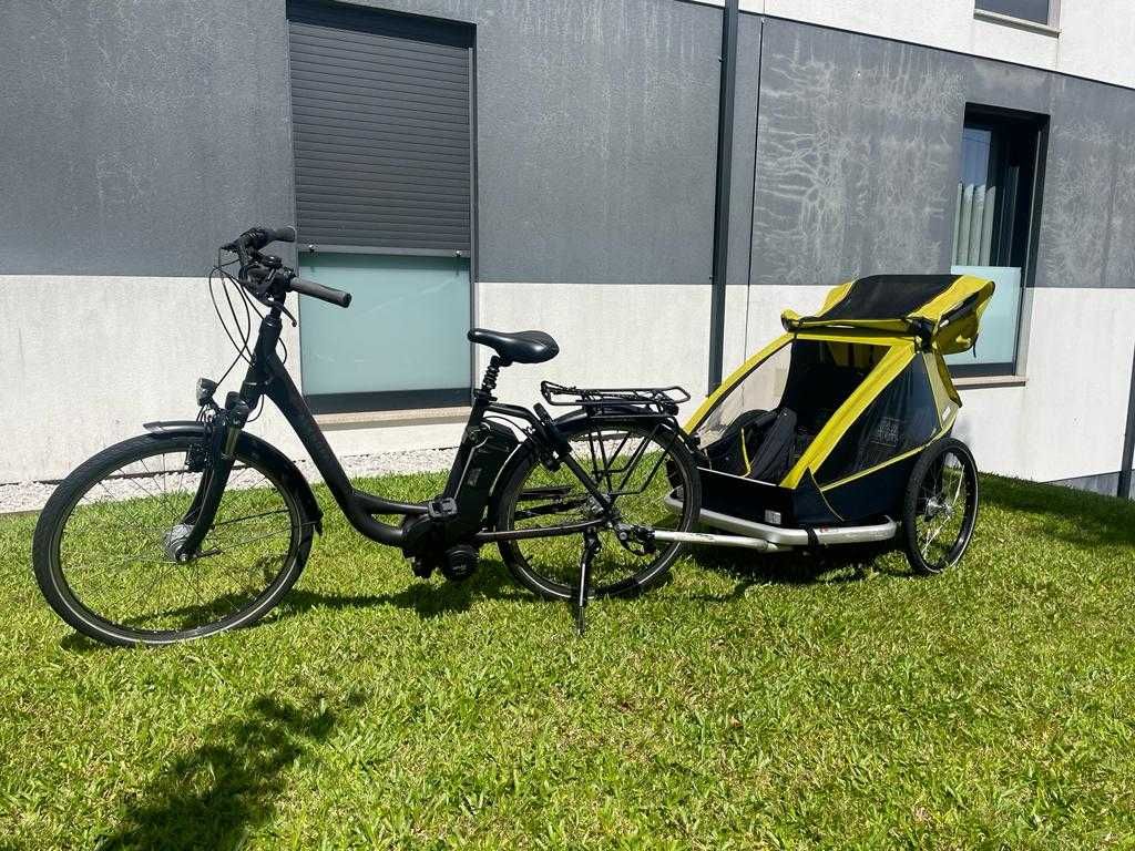 Bicicleta Elétrica Kalkhoff e Carrinho 3 em 1