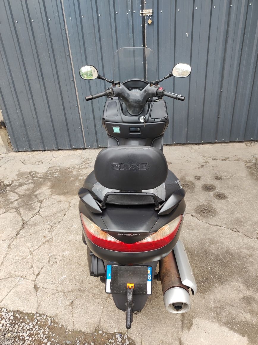 Suzuki Burgman 125cc k7 2008r tylko 6 tys km. Oparcie Shad