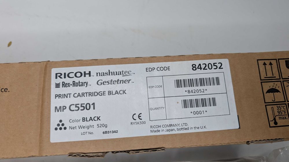 Ricoh oryginalny toner czarny 842052 C5501