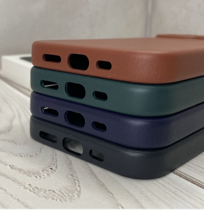14 / 14 Plus Шкіряний чохол Original Leather Case MagSafe iPhone Айфон