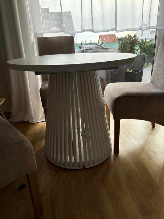 Stół okrągły lamele rozkładany