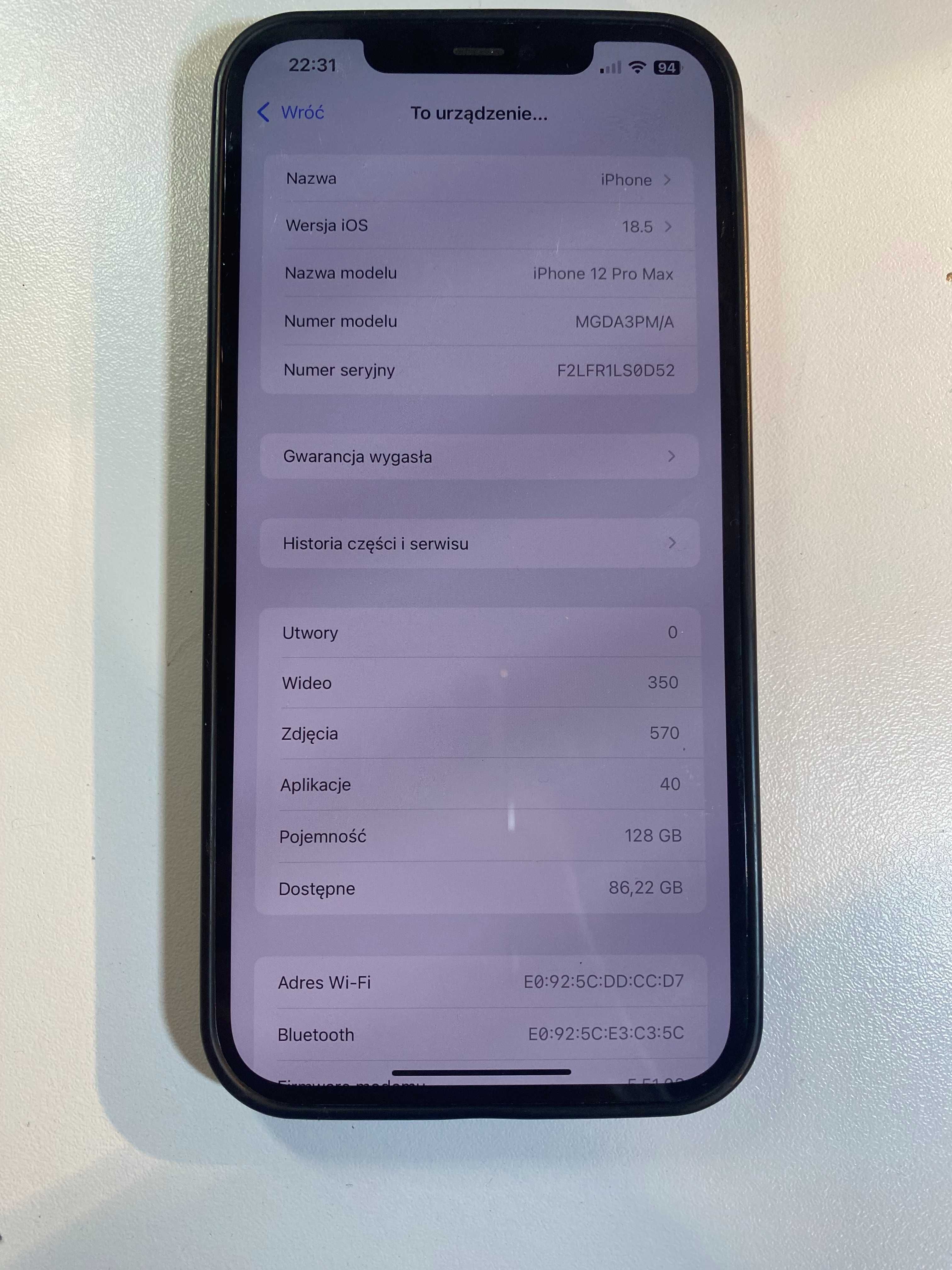 iPhone 12 Pro Max 100% SPRAWNY