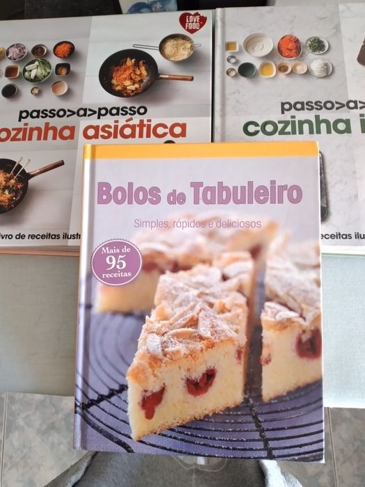 4 livros Culinária  de capa dura