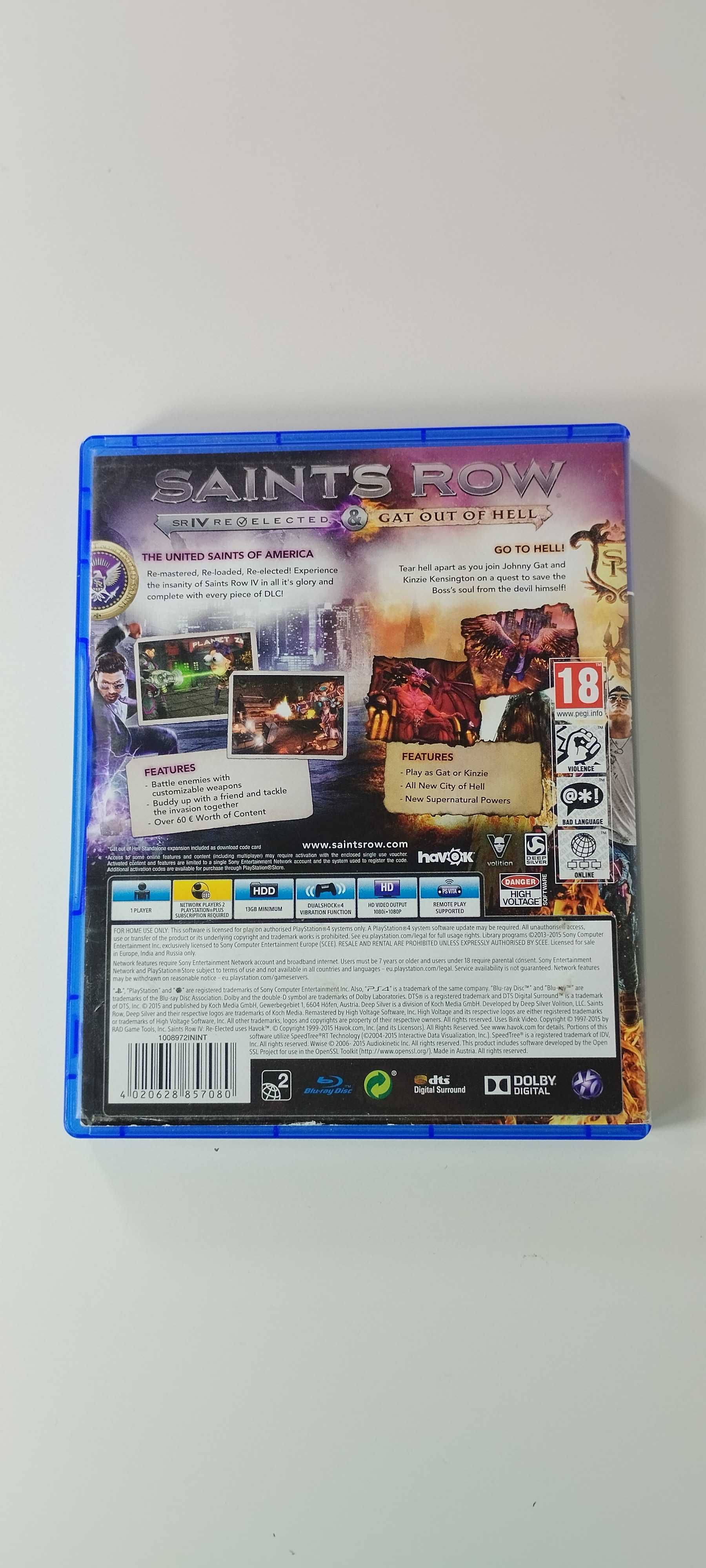 Saints Row IV: Re-Elected & Gat Out Of Hell PS4 Playstation 4
