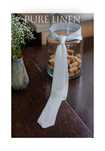 Lniany krawat Kavalli, 100% len, jasny, mięsisty, linen tie