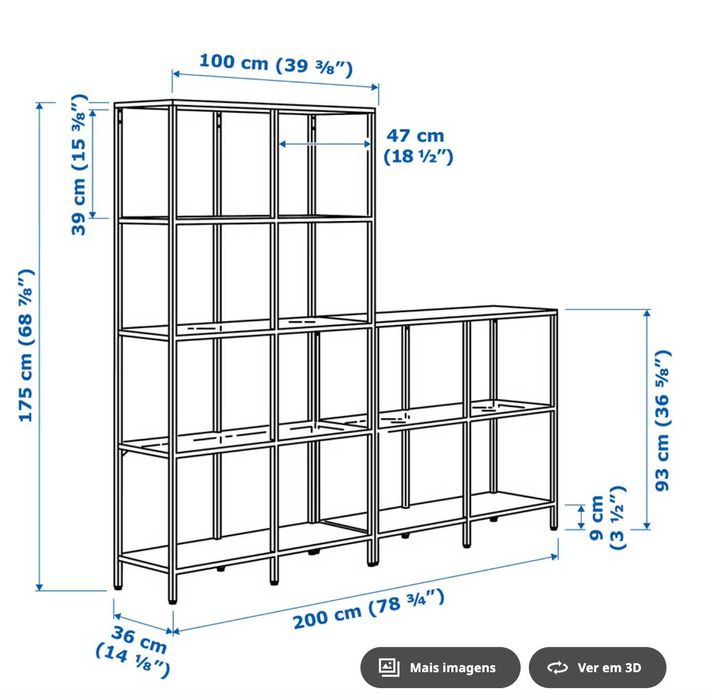Estante VITTSJO ikea