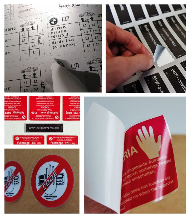 Zestaw naklejek BMW E24 E28 E30 *** JAKOSC *** E32 E34 E36 M3 M5